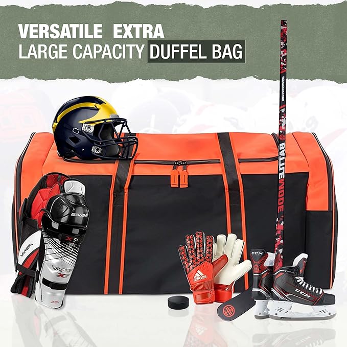 Jetstream Heavy Duty Multi Pocket Durable Sports Gym Equipment Travel Duffel Bag