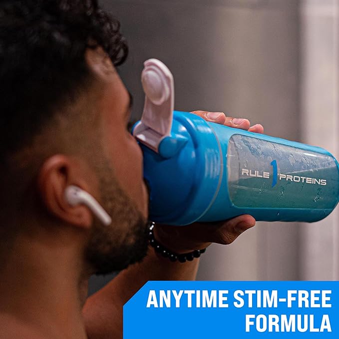 Rule 1 Active BCAA - Performance, Hydration, and Recovery Support with 5g BCAAs + Electrolytes, L-Glutamine, and Citrulline (30 Servings, Orange)