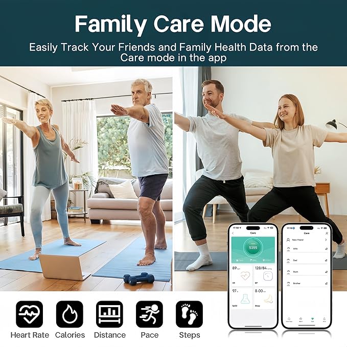 Smart Rings for Women Men,Fitness Tracker Ring,Heart Rate,Blood Oxygen,Blood Pressure,Step Tracker,Sleep Monitoring,No Subscription Fee,IP68 Waterproof Smart Ring for iphone&Android(Silver 7)