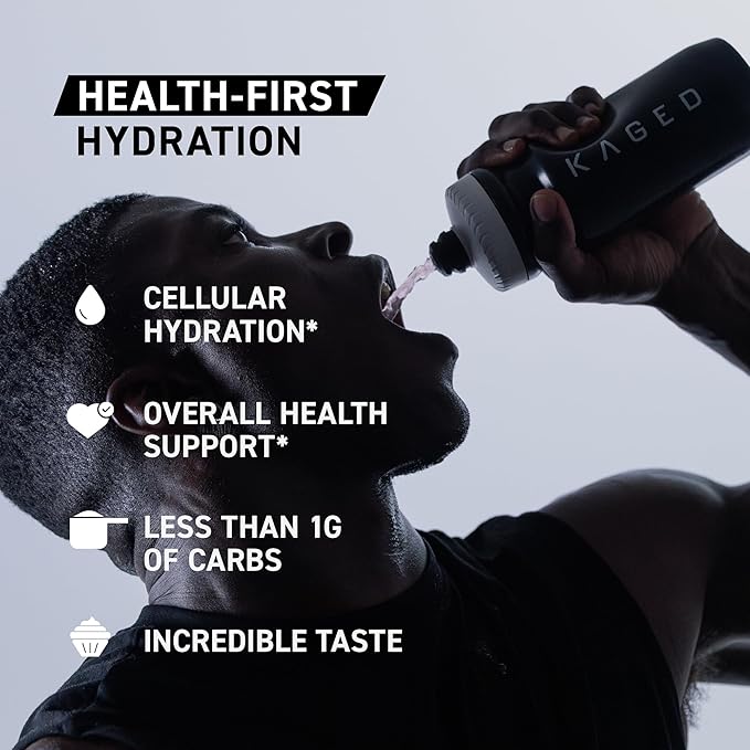 Kaged Electrolyte Hydration Powder | Hydracharge Pina Colada | Sports Drink for Men and Women | Pre, Post, Intra Workout Supplement | 30 Servings