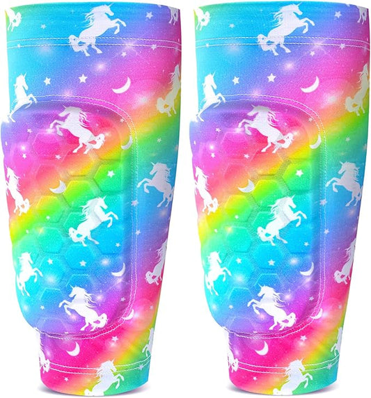 Shin Guards Soccer Kids Girls, Shin Pads Shin Guard Protection Kids Girls Toddler, Calf Compression Sleeve with Honeycomb Pads for Kids 3-9 Years Old Girls Toddlers