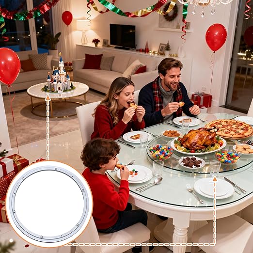 TamBee 20 Inch Lazy Susan Hardware Aluminum Bearing Metal Rotating Turntable Bearing Swivel Plate Hardware Lazy Susan Bearing Lazy Susan Parts Lazy Susan Mechanism Lazy Susan Kit Lazy Susan Base Only