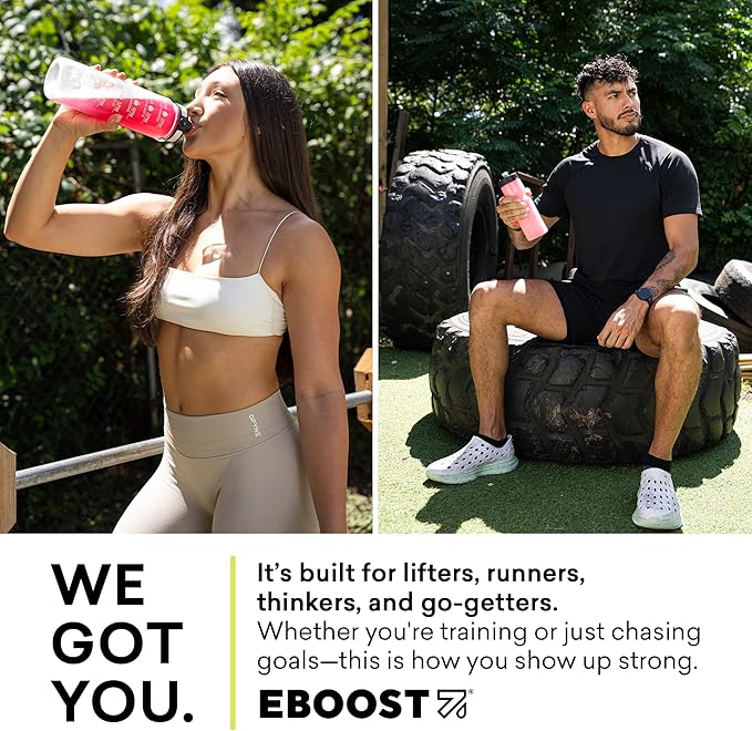EBOOST POW Natural Pre Workout Powder ??20 Servings - Tropical Punch - A Pre Workout Supplement for Performance, Joint Mobility Support, Energy, Focus - Men & Women - Non-GMO, Gluten-Free, No Creatine