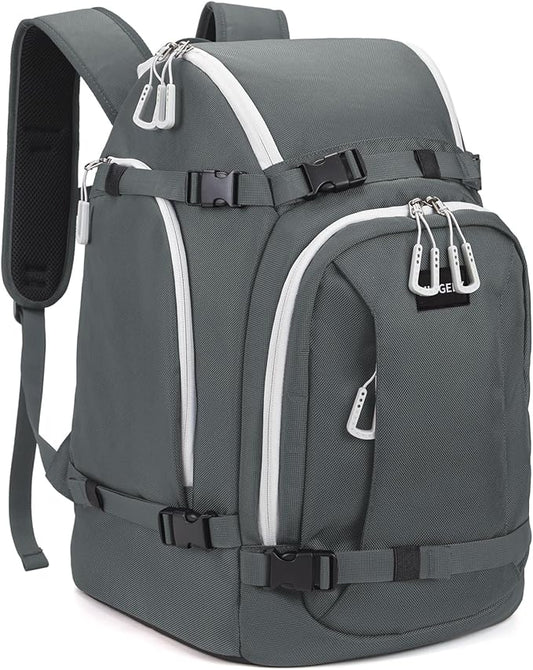 Ski Boot Bag, 50L Ski Boot Travel Backpack for Skis, Snowboard & Accessories, Waterproof Padded Ski Boot Bag Backpack