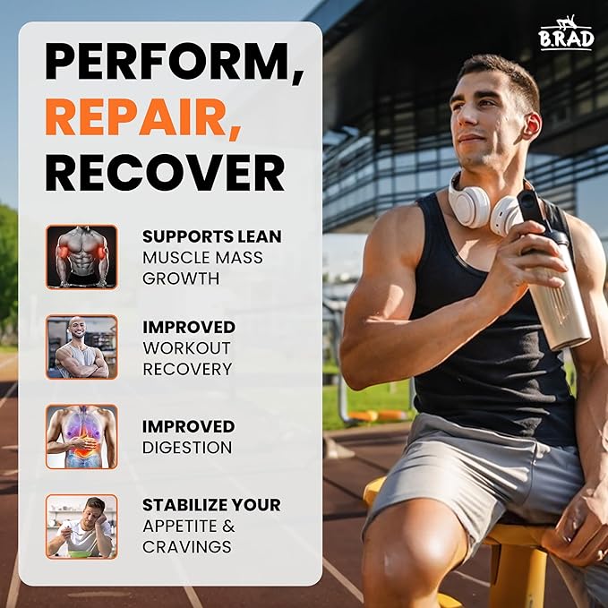 B.rad Superfuel - Grass Fed Whey Protein Isolate Boosted with Creatine | Farm-Fresh, Easy-to-Digest, Clean Ingredients | 2 Pounds | 100% USA Sourced | Peanut Butter