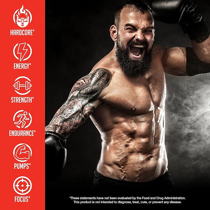 JNX SPORTS The Shadow! 350mg of Caffeine Hard Core Preworkout - Lemon 30 Servings | Electric Energy, Mental Focus & Superhuman Strength for Men & Women