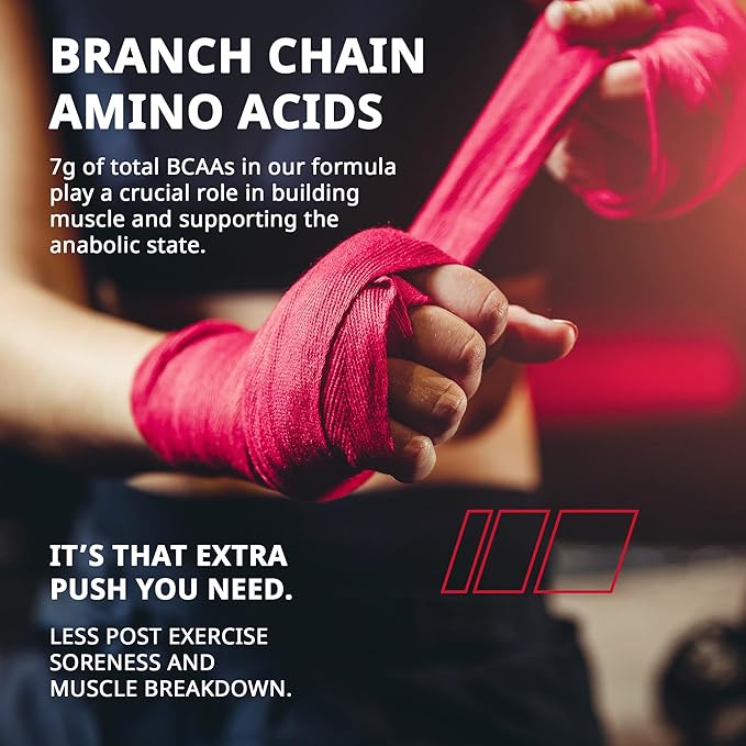 Granite Essential Amino Acids Powder for Muscle Recovery and Growth with 10g EAAs and 7g BCAAs - Soy-Free, Gluten-Free, 448g (30 Servings), Fruit Punch Flavor