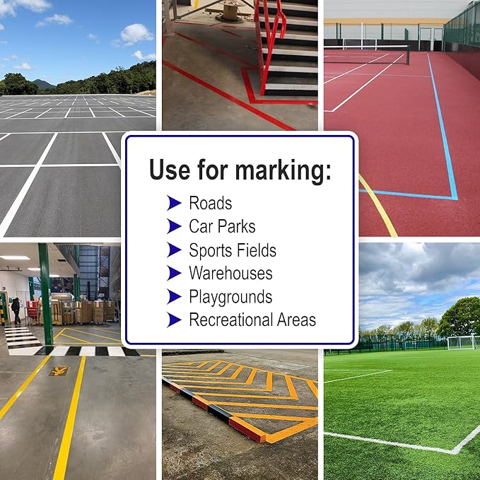 Line Marker, Grass and Road Spray Paint, Athletic Field Striping Paint Spray | Black 26 Fl Oz (Pack of 1)| Perfect for Sports Fields & Pavement