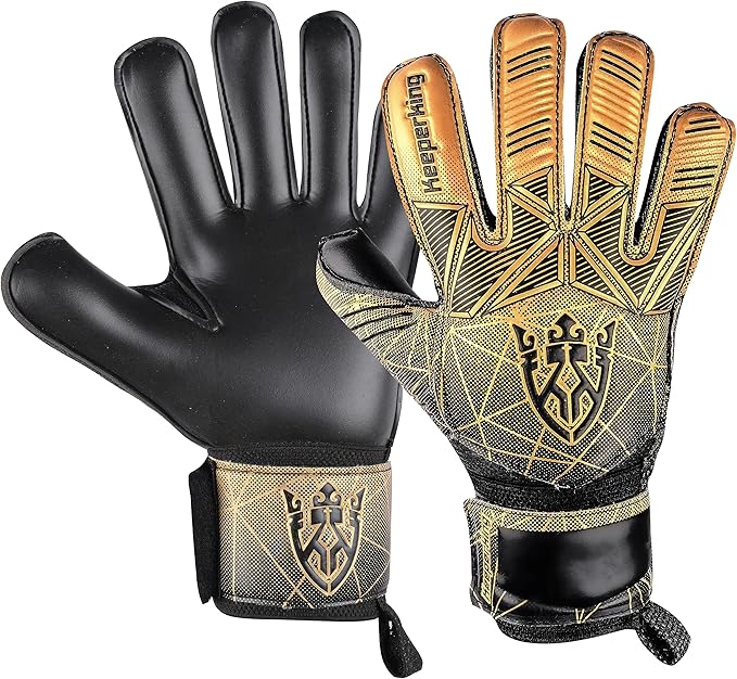 Soccer Goalie Goalkeeper Gloves for Kids Boys Youth & Adult,Latex Strong Grip Palms with Removable Finger Spines Protection Children Football Gloves for Training/Match(Sizes 5-10,6 Styles)