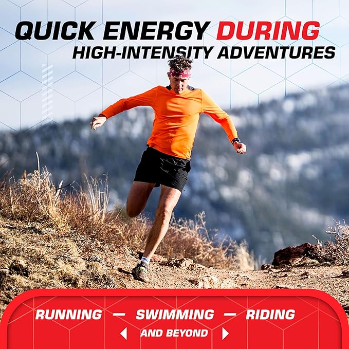 CLIF BLOKS - Mountain Berry Flavor - Energy Chews - Non-GMO - Plant Based - Fast Fuel for Cycling and Running - Quick Carbohydrates and Electrolytes - 2.12 oz. (18 Count)